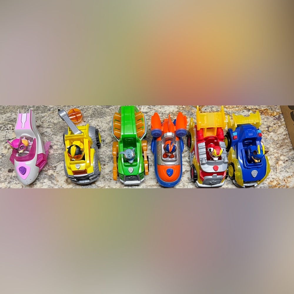 COPY - Paw Patrol Mighty pups and vehicles